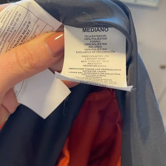 Free Country “3-in-1” Men’s Jacket, Dark Olive & Orange (Size Medium) - Picture 5 of 15